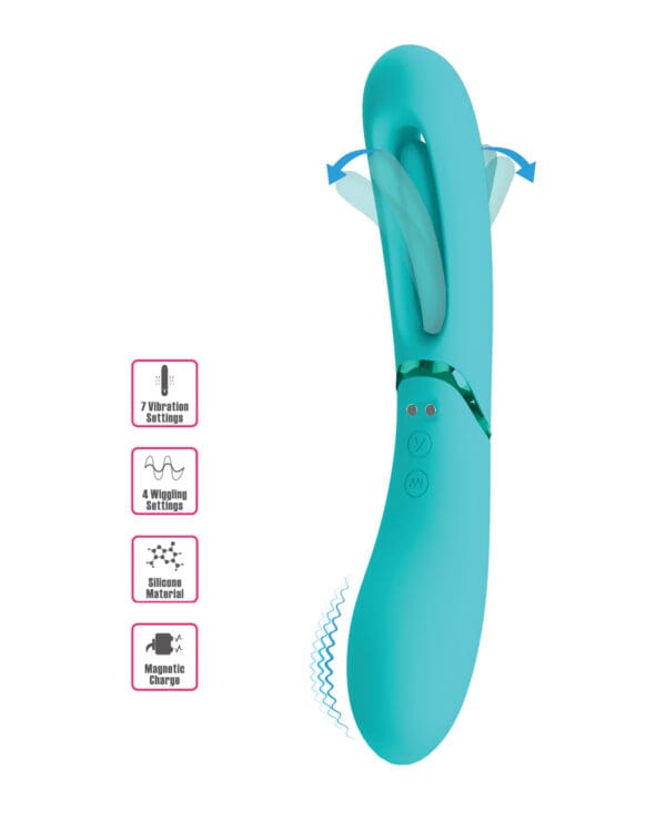 Pretty Love Romance Lexie Flapping Vibe - Aqua - Image 5