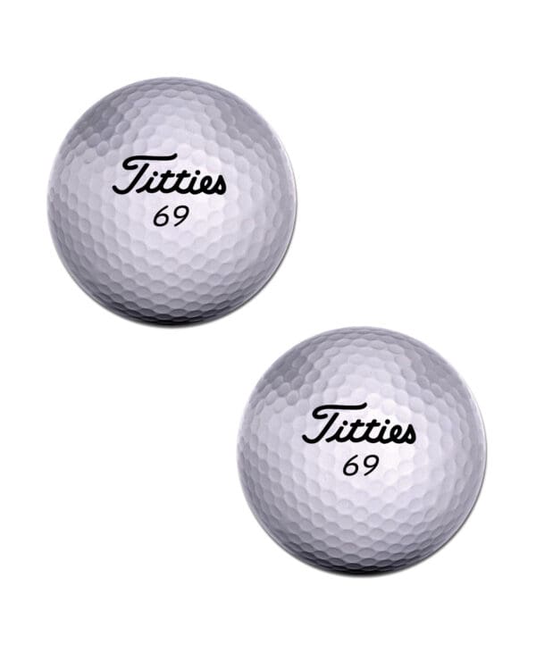Pastease Titties Golf Ball - Black/White O/S - Image 2