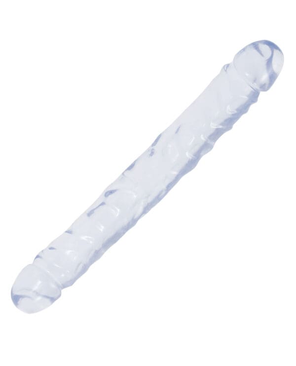 Crystal Jellies 12" Jr. Double Dong - Clear - Image 2