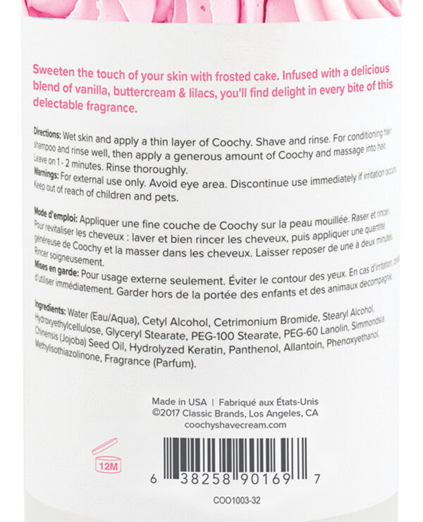 COOCHY Shave Cream - 32 oz Frosted Cake - Image 2