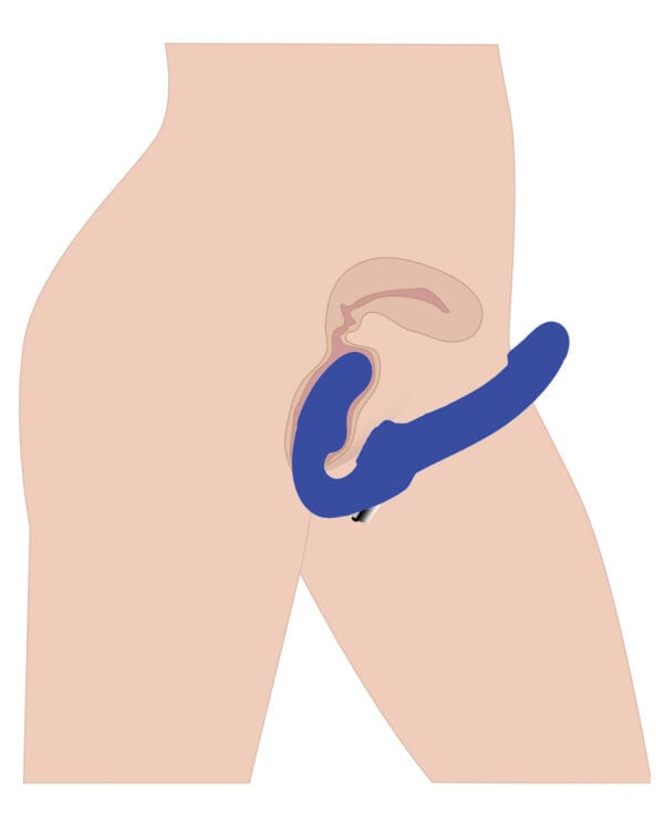 Revolver II Strapless Strap on G-Spot Dildo - Blue - Image 4