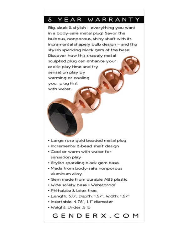 Gender X Gold Digger Large - Rose Gold/Black - Image 2