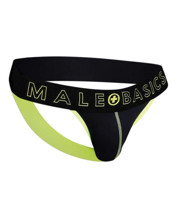 Male Basics Neon Jockstrap Neon Yellow SM - Image 4