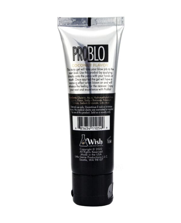 Pro Blo Oral Pleasure Gel - Coconut - Image 2