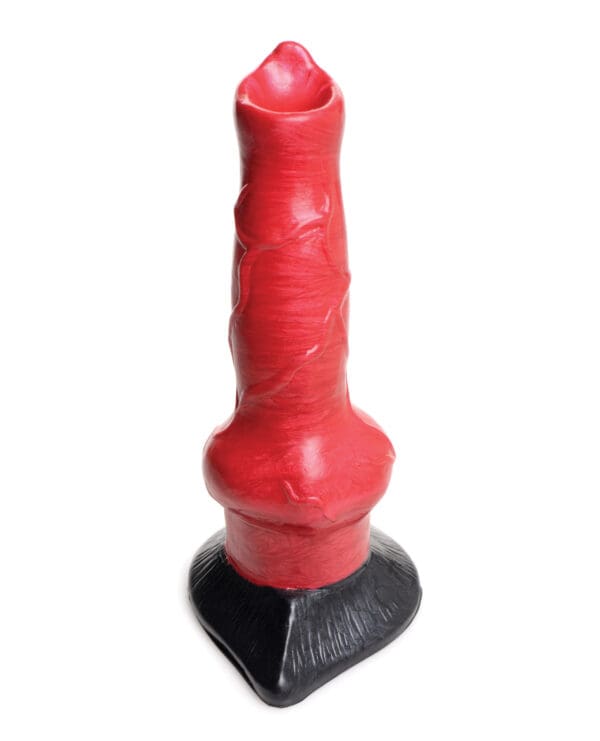 Creature Cocks Hell-Hound Canine Penis Silicone Dildo - Red/Black - Image 3