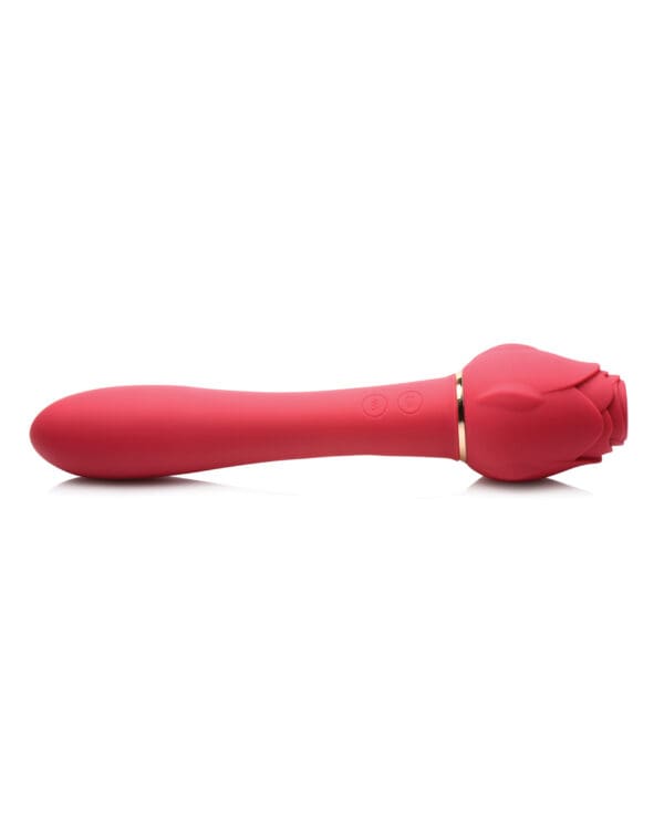 Inmi Bloomgasm Sweet Heart Rose 5X Suction & 10X Vibrator - Red - Image 2