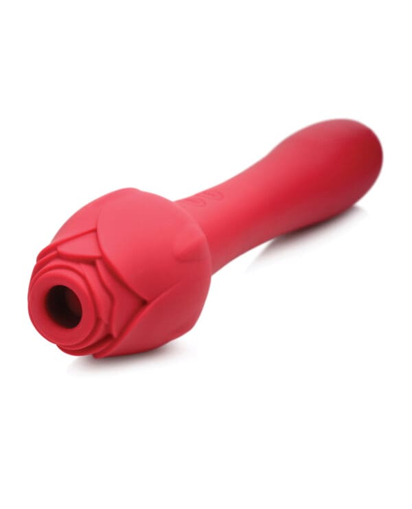 Inmi Bloomgasm Sweet Heart Rose 5X Suction & 10X Vibrator - Red - Image 4