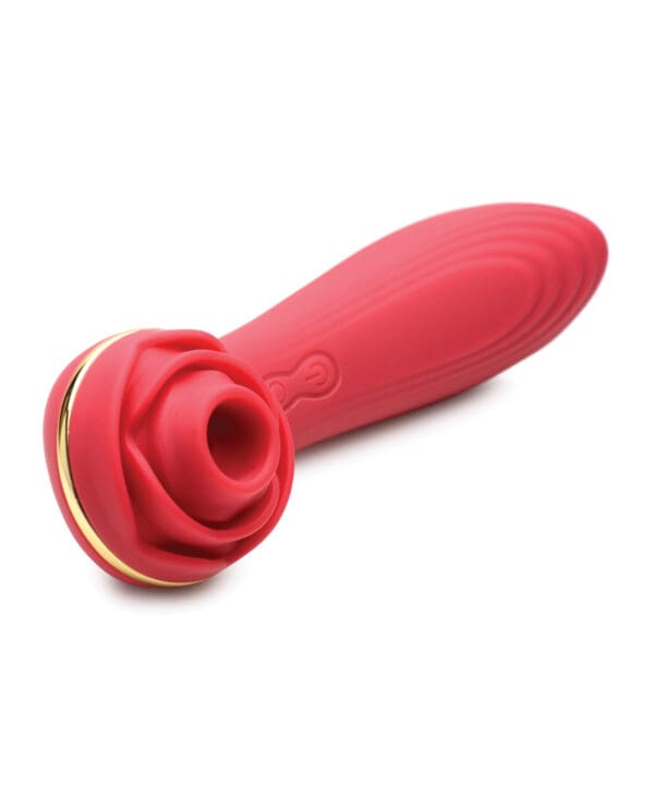 Inmi Bloomgasm Passion Petals Rose 10X Suction & Vibrator - Red - Image 3