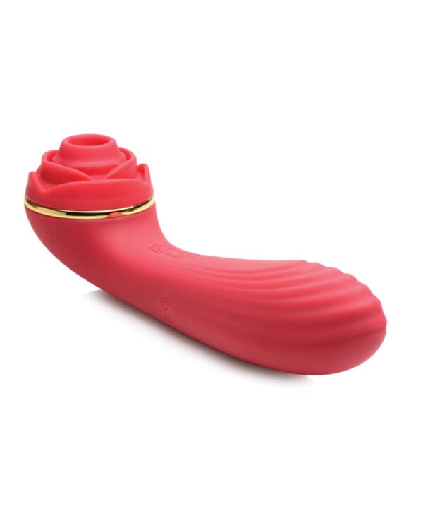 Inmi Bloomgasm Passion Petals Rose 10X Suction & Vibrator - Red - Image 4