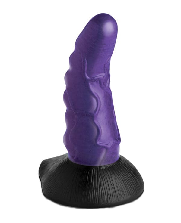Creature Cocks Orion Invader Veiny Space Alien Silicone Dildo - Purple/Black - Image 3