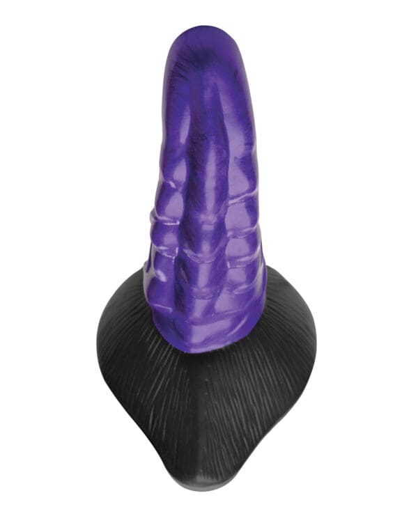 Creature Cocks Orion Invader Veiny Space Alien Silicone Dildo - Purple/Black - Image 4