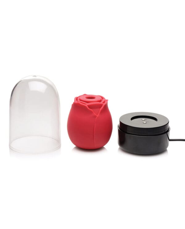 Inmi Bloomgasm Enchanted Rose 10X Clitoral Stimulator w/Case - Red - Image 4