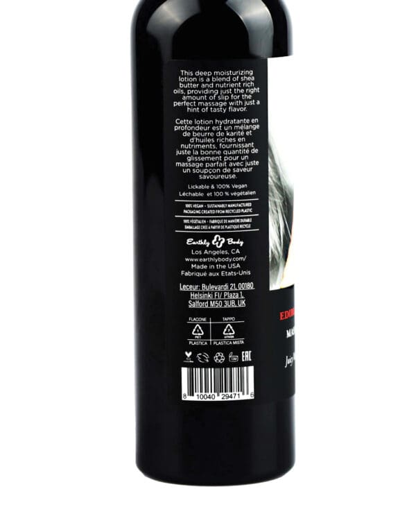 Earthly Body Hemp Seed by Night Edible Lotion - 8 oz Watermelon - Image 2