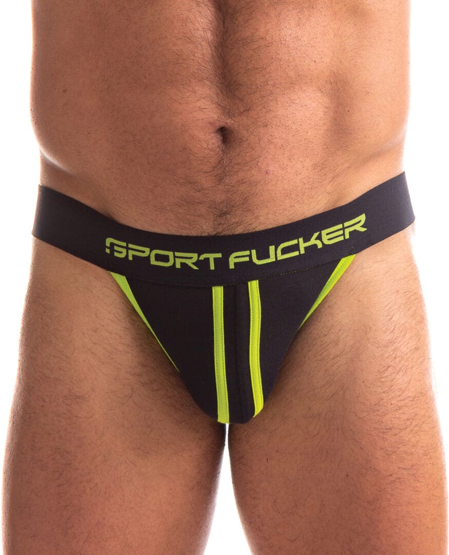 Sport Fucker Jersey Jock - M Black/Black