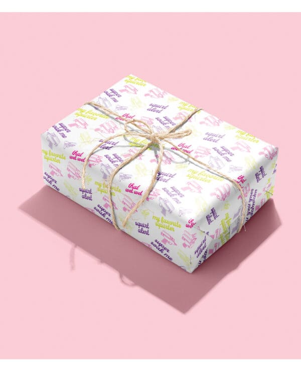 Squirt Alert Naughty Wrapping Paper - Image 3