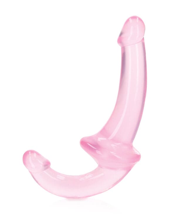 Shots RealRock Crystal Clear 6" Strapless Strap-On - Pink - Image 2