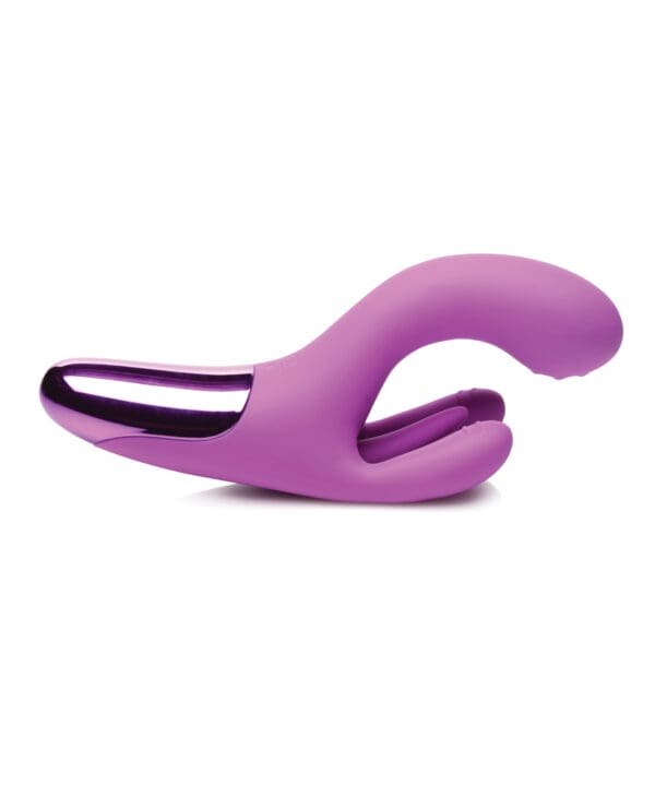 Bang! 10X Triple Rabbit Vibrator - Purple - Image 2