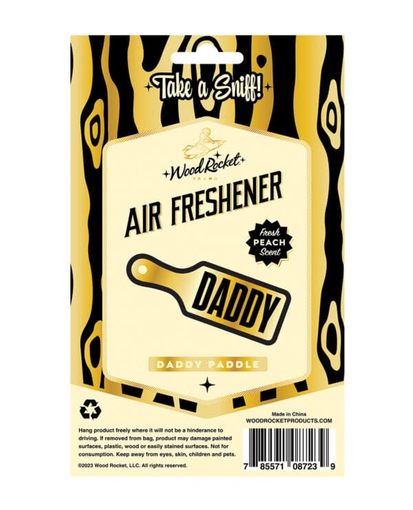 Wood Rocket Daddy Paddle Air Freshener - Peach - Image 2