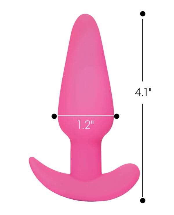 Bang! 21X Vibrating Silicone Butt Plug w/Remote - Pink - Image 5