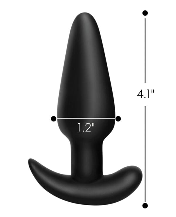 Bang! 21X Vibrating Silicone Butt Plug w/Remote - Black - Image 5
