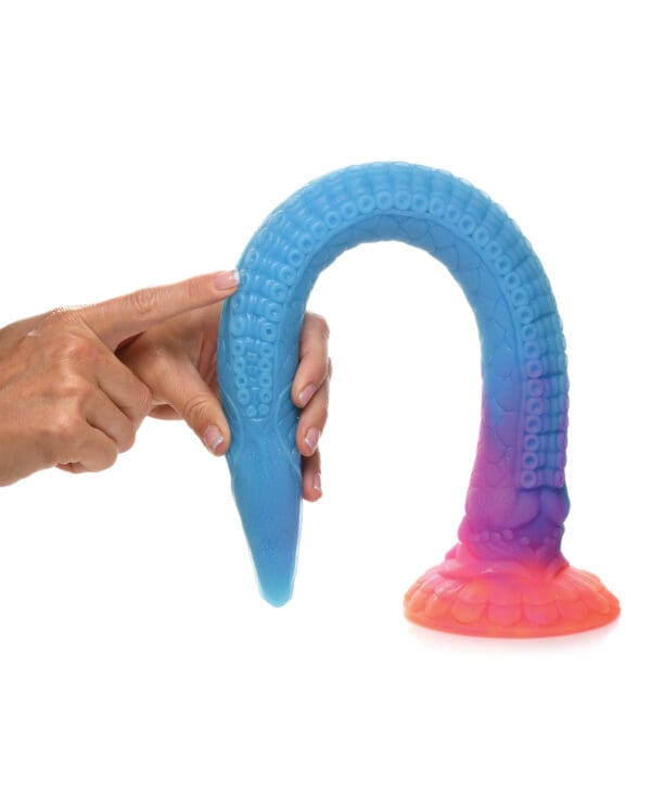 Creature Cocks Makara Silicone Snake Dildo - Glow in the Dark - Image 4