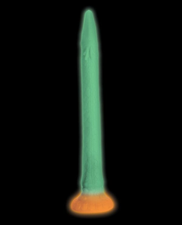 Creature Cocks Makara Silicone Snake Dildo - Glow in the Dark - Image 5