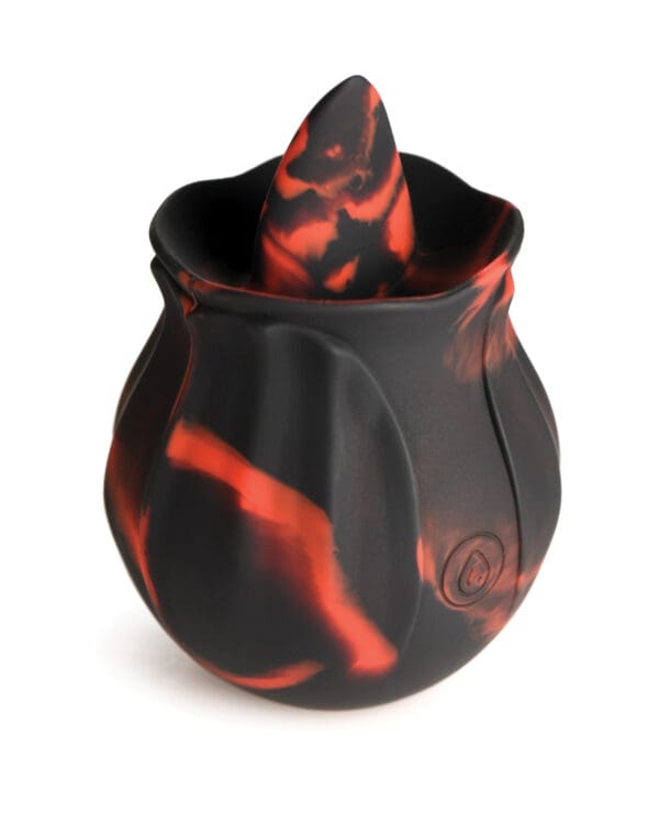 Bloomgasm The Rose Fondle 10X Massaging Clit Stimulator - Black - Image 2