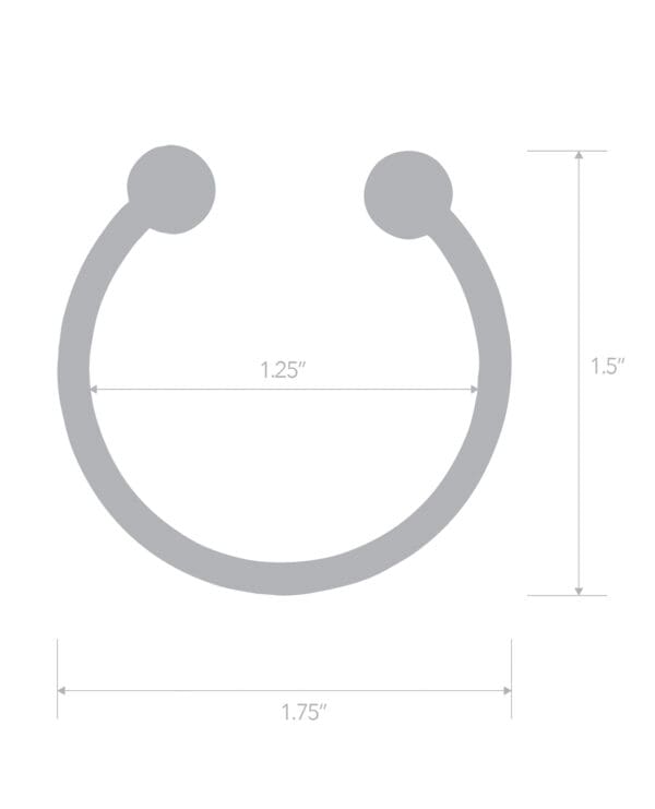 Blue Line Stainless Steel Bull Nose Glans Ring - Image 4
