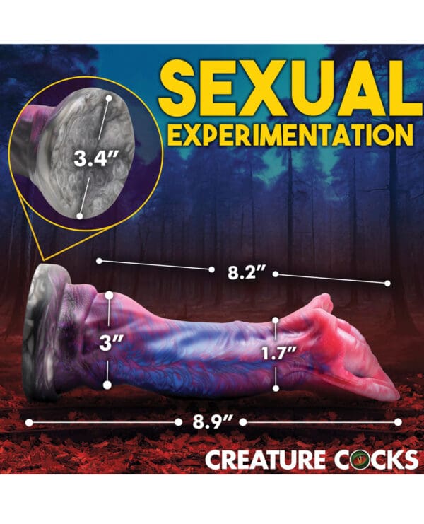 Creature Cocks Demogorgon Silicone Dildo - Multi Color - Image 5