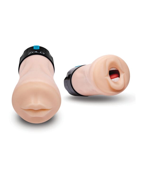 ZOLO Gawk Gawk Deep Throat Vibrating Masturbator - Ivory - Image 2
