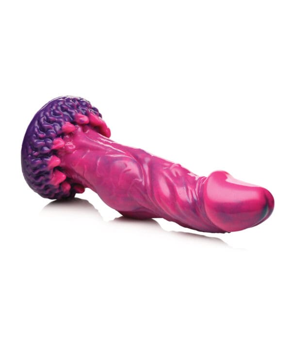 Creature Cocks Xenox Vibrating Silicone Dildo w/Remote - Pink/Purple - Image 3