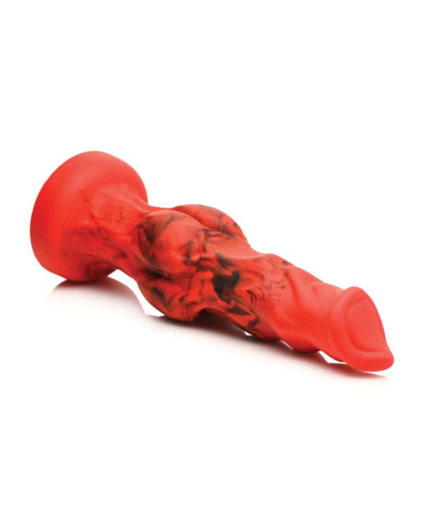 Creature Cocks Fire Hound Silicone Dildo - Large Red - Image 4