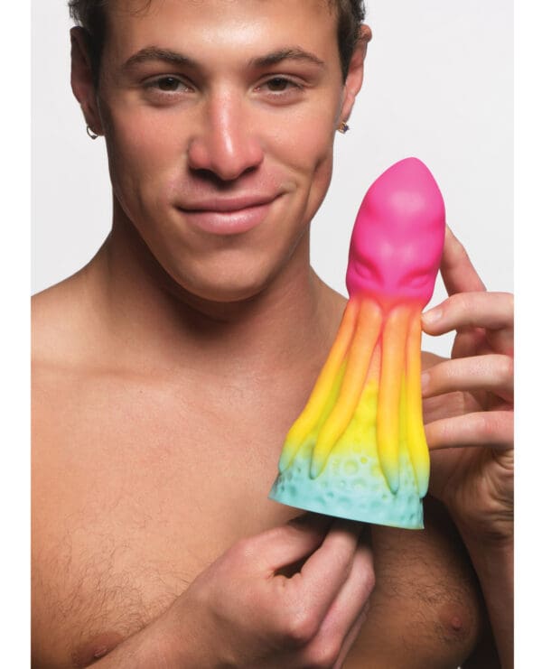 Creature Cocks King Kraken Silicone Dildo - Multi Color - Image 5