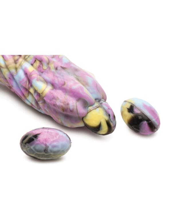 Creature Cocks Dragon Spawn Dragon Ovipositor Silicone Dildo w/Eggs - Multi Color - Image 4