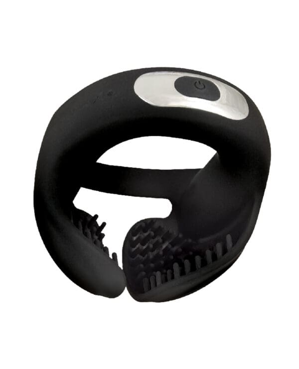 Cockpower Scrotum Hugger Cock Ring - Black - Image 2