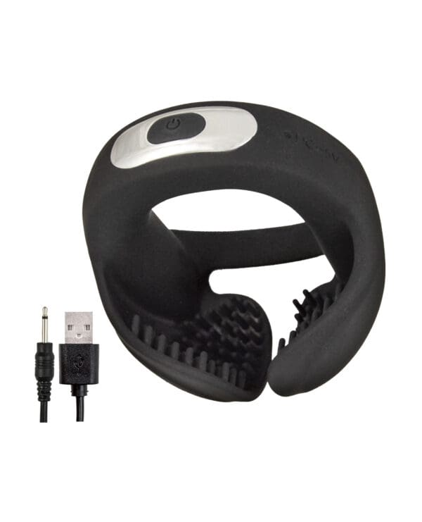 Cockpower Scrotum Hugger Cock Ring - Black - Image 5