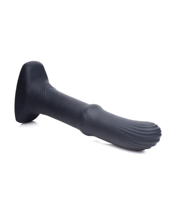 ThunderPlugs Sliding Shaft Silicone Vibrator w/Remote - Black - Image 4