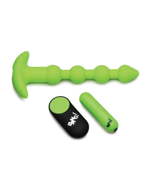 Bang! Glow in the Dark 28X Remote Controlled Anal Beads - Image 3