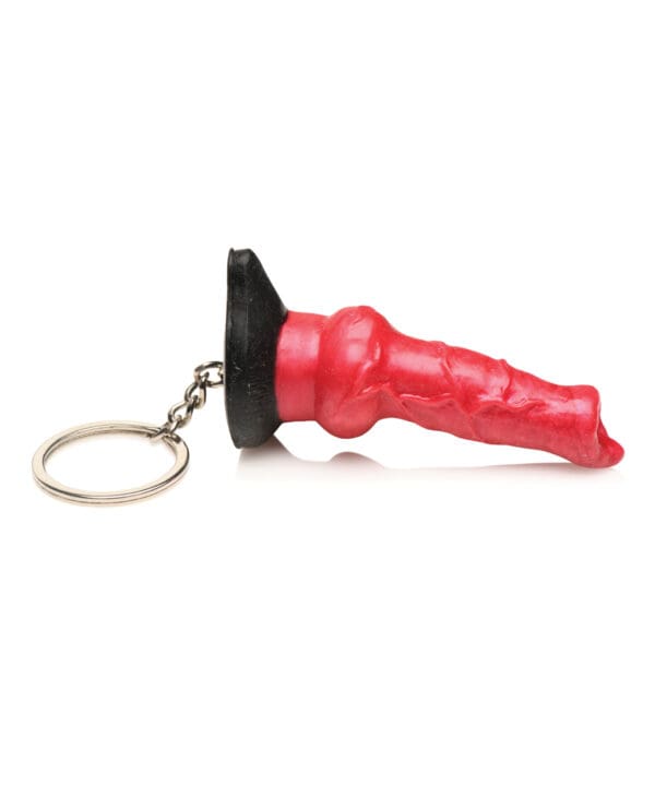 Creature Cocks Hell-Hound Silicone Key Chain - Red - Image 3