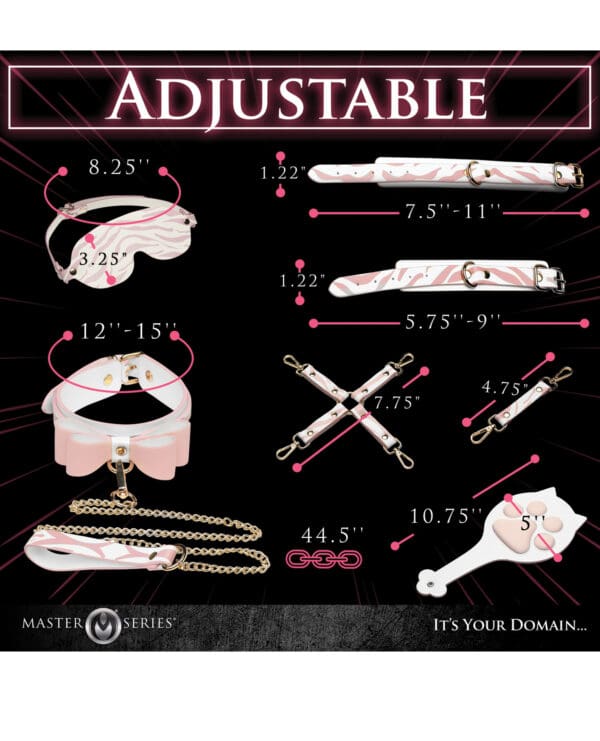 Master Series Tiger Kitty Bondage Set - Pink - Image 3