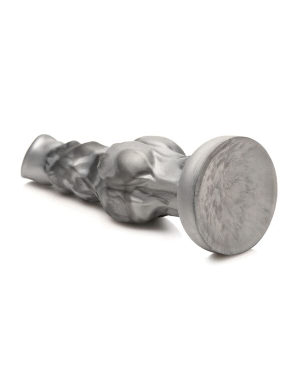 Creature Cocks Night Prowler Silicone Dildo - Medium Black/Silver - Image 5