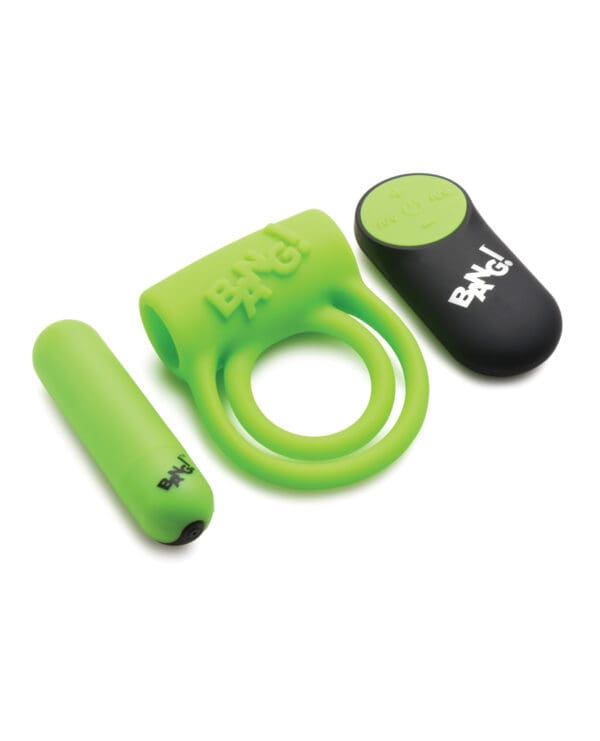 Bang! Glow in the Dark 28X Remote Controlled Cock Ring - Image 3