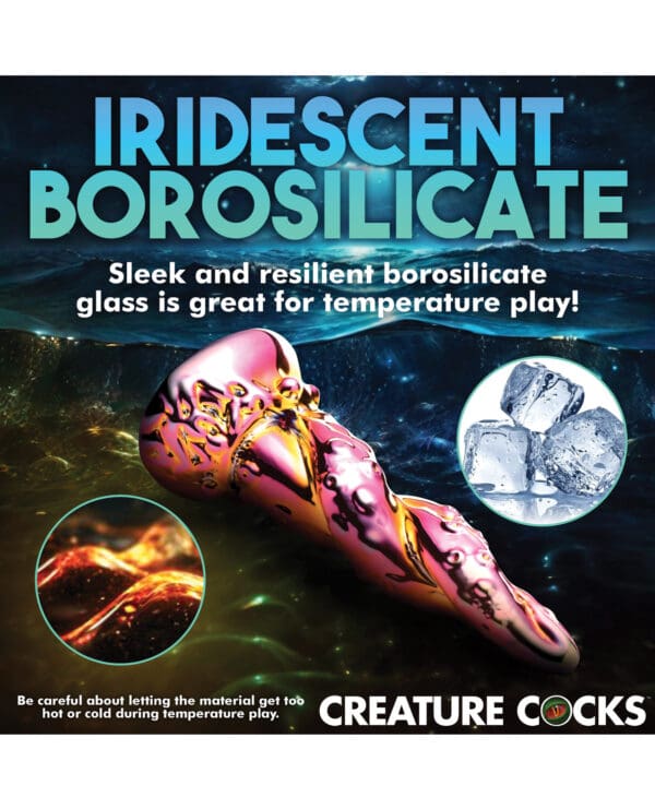 Creature Cocks Enchantress Rainbow Glass Dildo - Image 5