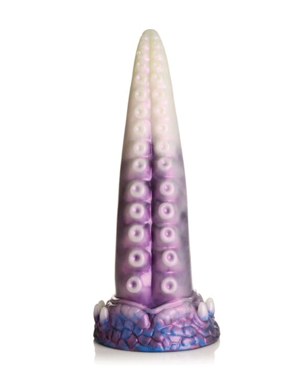 Creature Cocks Astropus Tentacle Silicone Dildo - Purple/White - Image 2