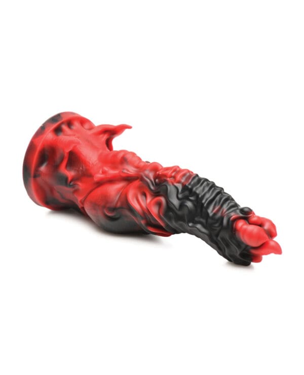 Creature Cocks Mephisto Silicone Dildo - Black/Red - Image 4