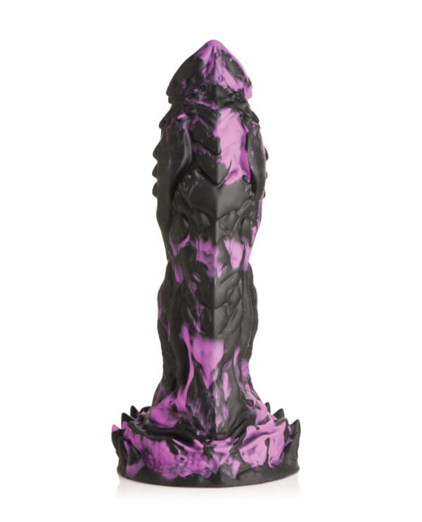 Creature Cocks Grim Silicone Dildo - Black/Purple - Image 2