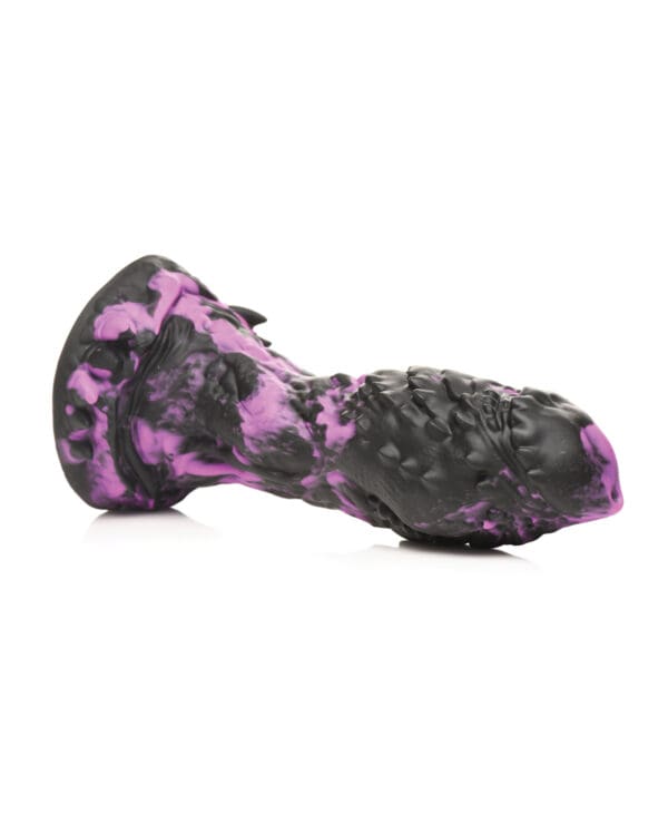 Creature Cocks Grim Silicone Dildo - Black/Purple - Image 4