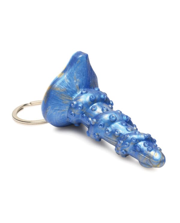 Creature Cocks Lord Kraken Silicone Key Chain - Blue - Image 2