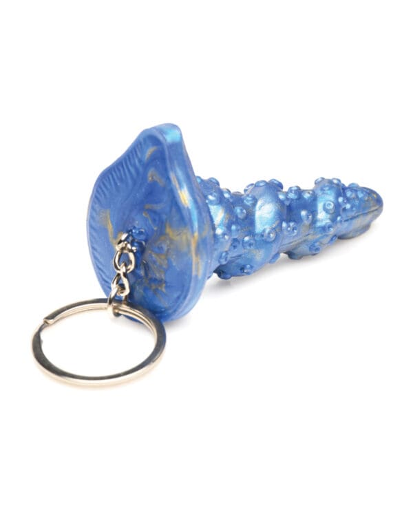 Creature Cocks Lord Kraken Silicone Key Chain - Blue - Image 4