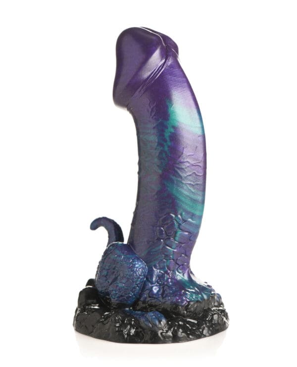 Creature Cocks Dino Dick Silicone Dildo - Large Multi Color - Image 2